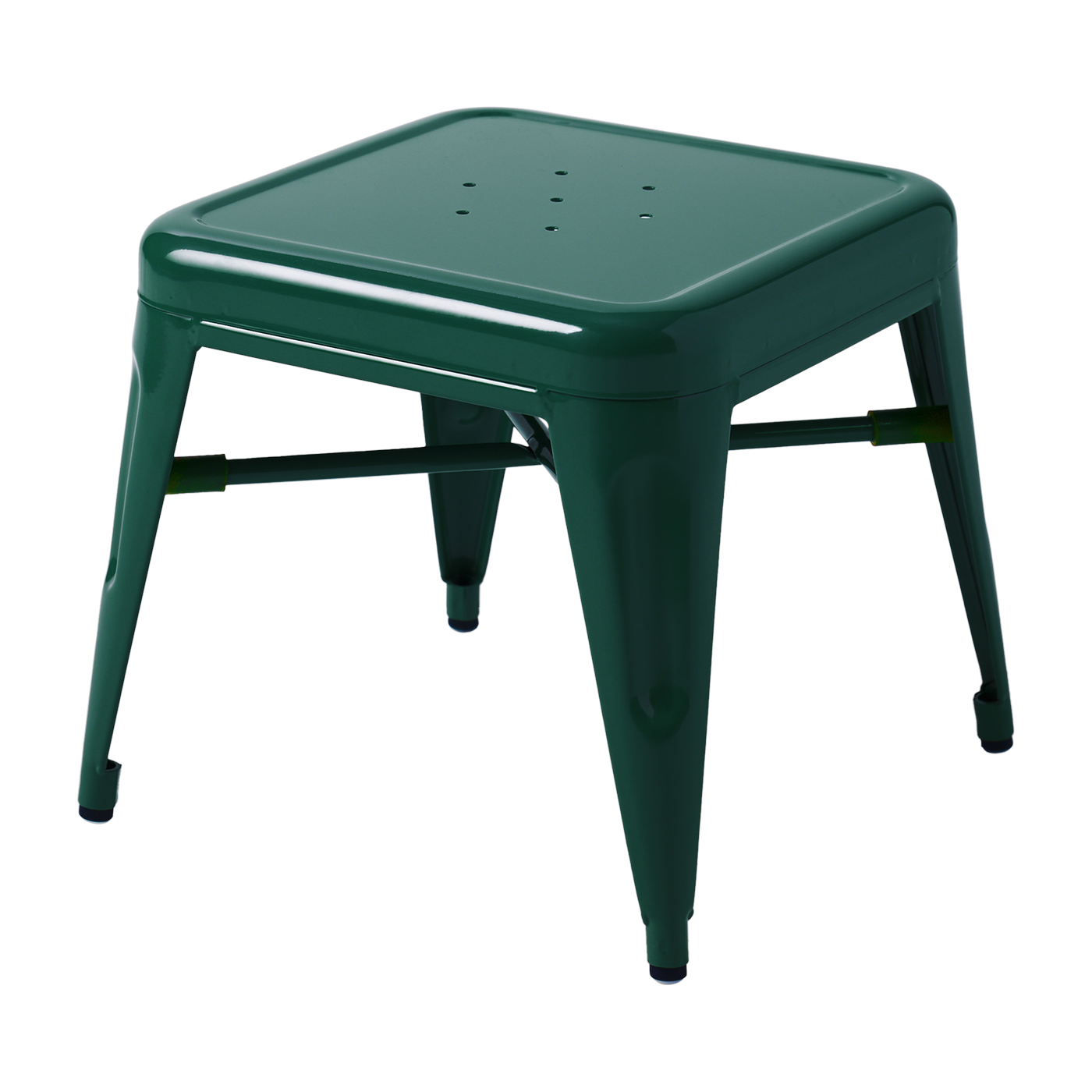 Tabouret pour enfant en acier vert mousse Mouette - Tolix