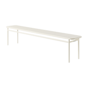 Banc en acier blanc perlé 200x34x45cm T37 - Tolix