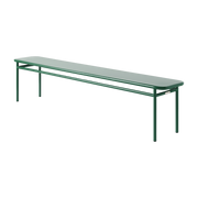 Banc en acier vert mousse 200x34x45cm T37 - Tolix