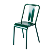 Green steel chair mousse T37 - Tolix