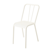 Sedia in acciaio intrecciato bianco perla T37 - Tolix