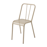 Chaise en acier tressé gris beige T37 - Tolix