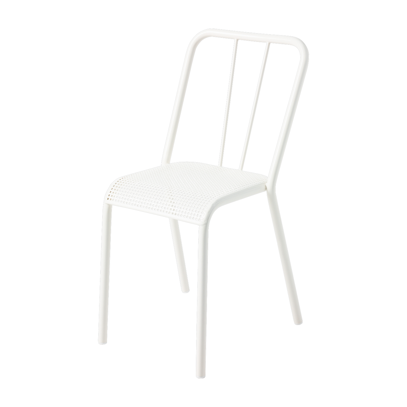 Chaise en acier tressé blanc pur T37 - Tolix