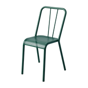 Silla trenzada de acero verde m T37 - Tolix