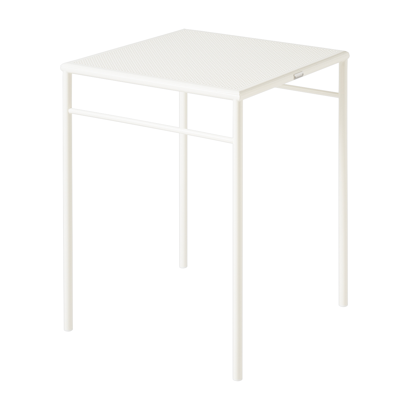 Mesa de comedor cuadrada de acero trenzado blanco puro 60x60cm T37 - Tolix