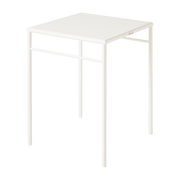 Pure white braided steel square dining table 60x60cm T37 - Tolix