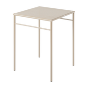 Grey-beige braided steel square dining table 60x60cm T37 - Tolix