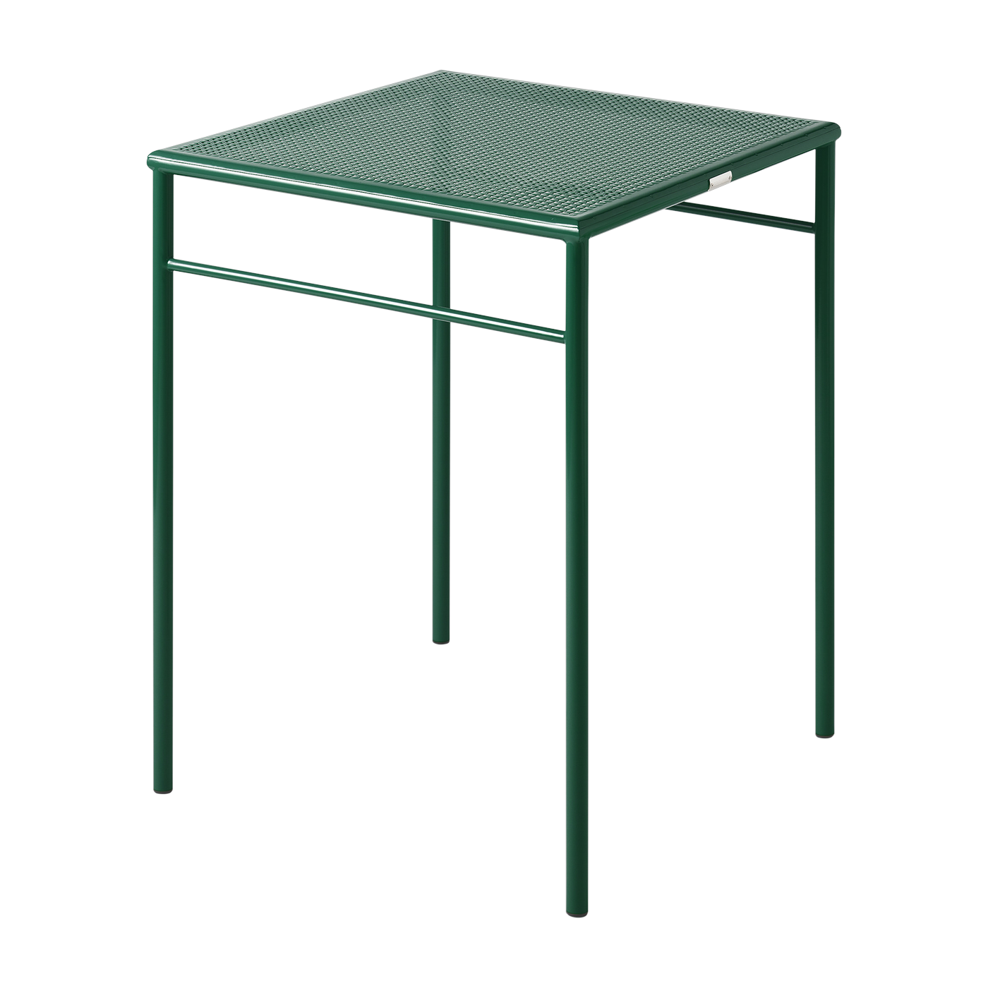 Quadratischer Esstisch aus grünem Stahlgeflecht mousse 60x60cm T37 - -. Tolix