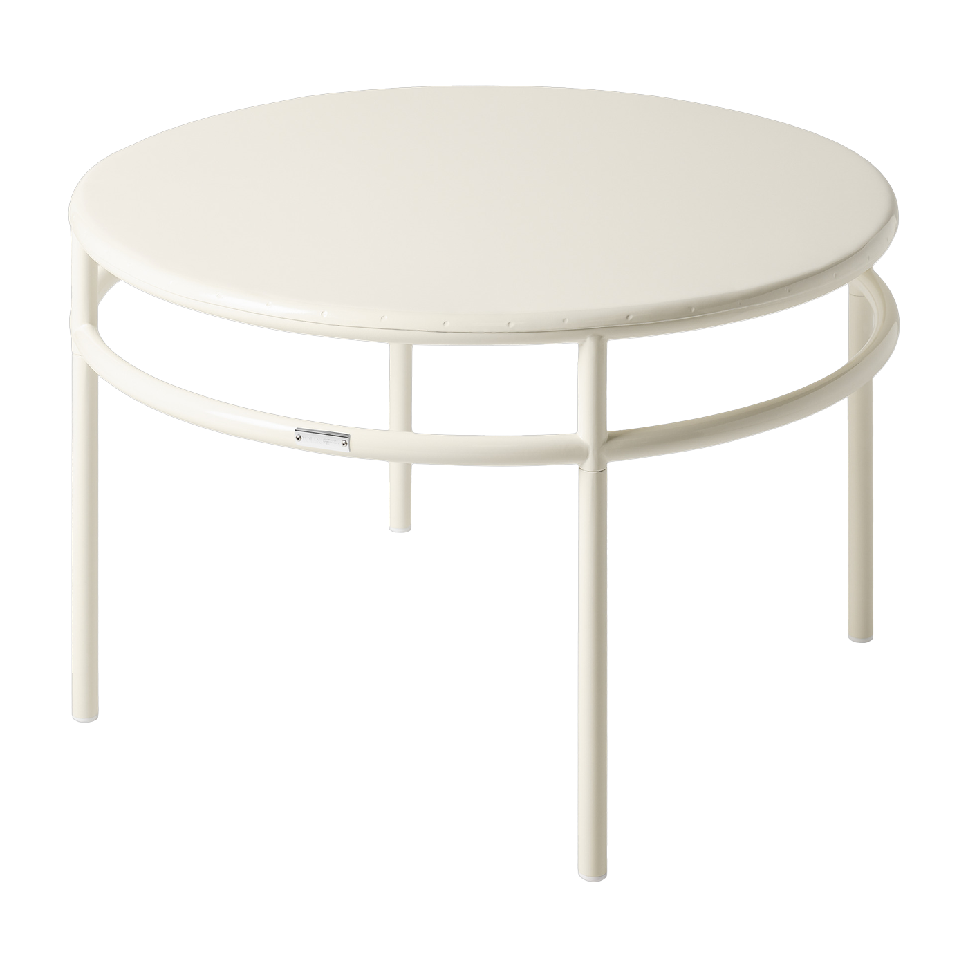 Table basses ronde en acier blanc perlé 80cm T37 - Tolix