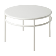 Mesa de centro ronde de acero blanco puro 80cm T37 - Tolix