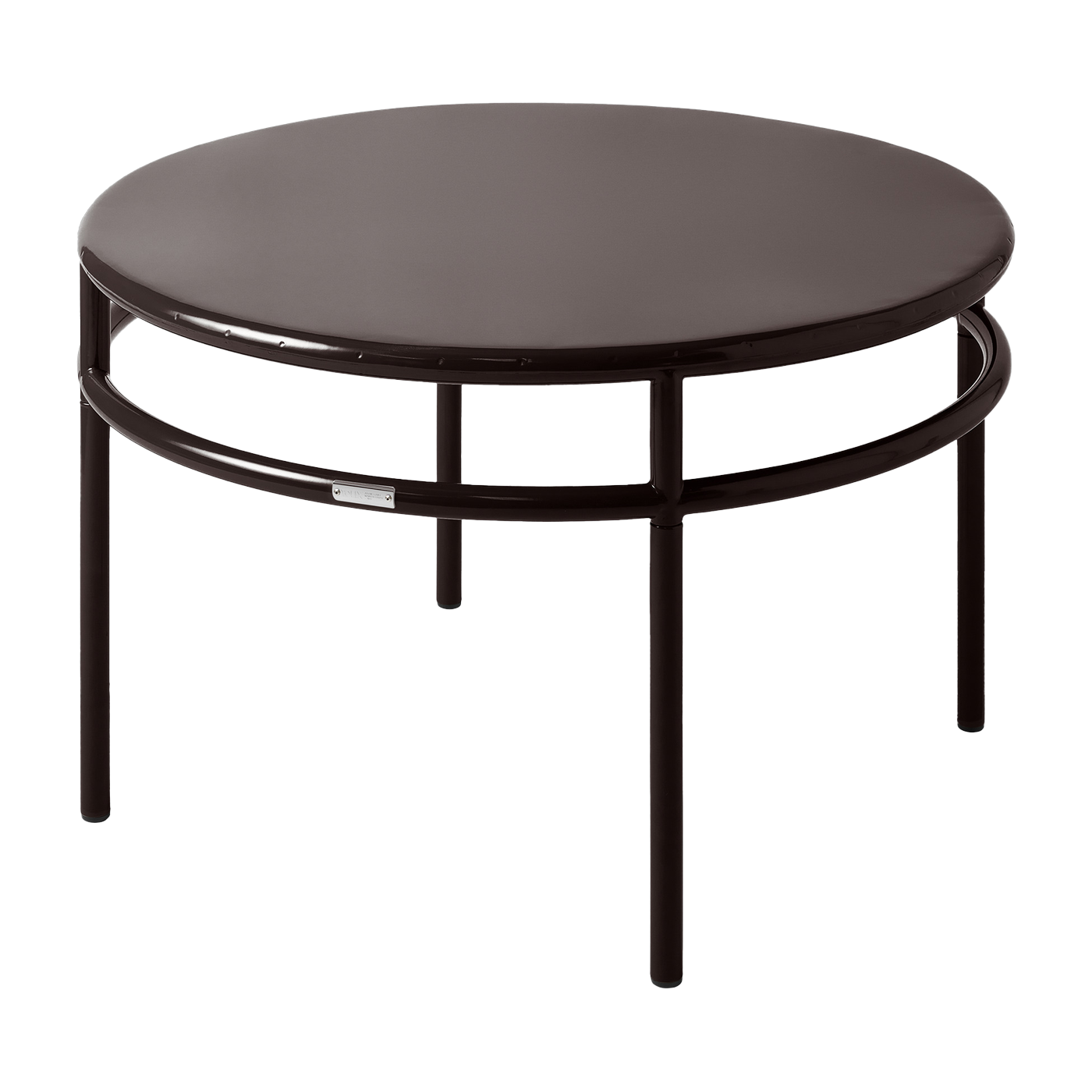 Table basses ronde en acier brun noir 80cm T37 - Tolix