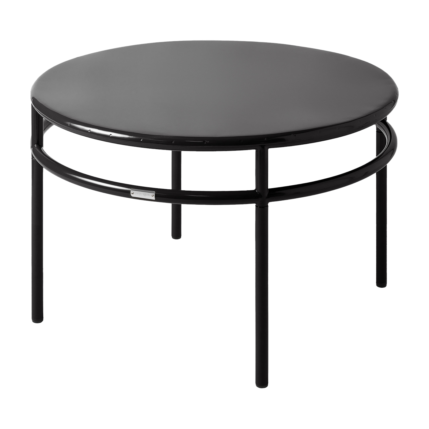 Table basses ronde en acier noir foncé 80cm T37 - Tolix