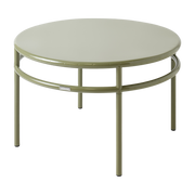 Table basses ronde en acier vert jonc 80cm T37 - Tolix