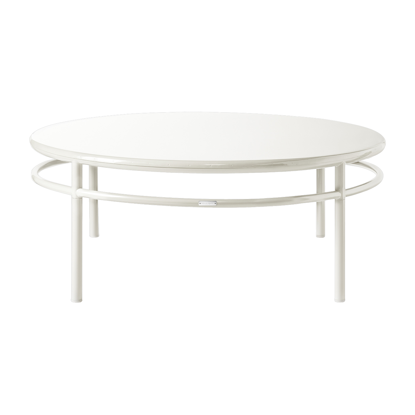 Table basse ronde en acier blanc pur 120cm T37 - Tolix