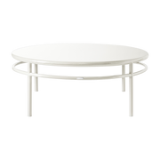 Mesa de centro ronde de acero blanco puro 120cm T37 - Tolix