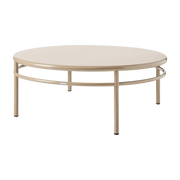 Table basse ronde en acier gris beige 120cm T37 - Tolix