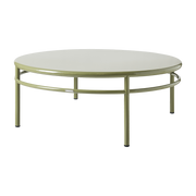 Mesa de centro ronde en acero verde 120cm T37 - Tolix