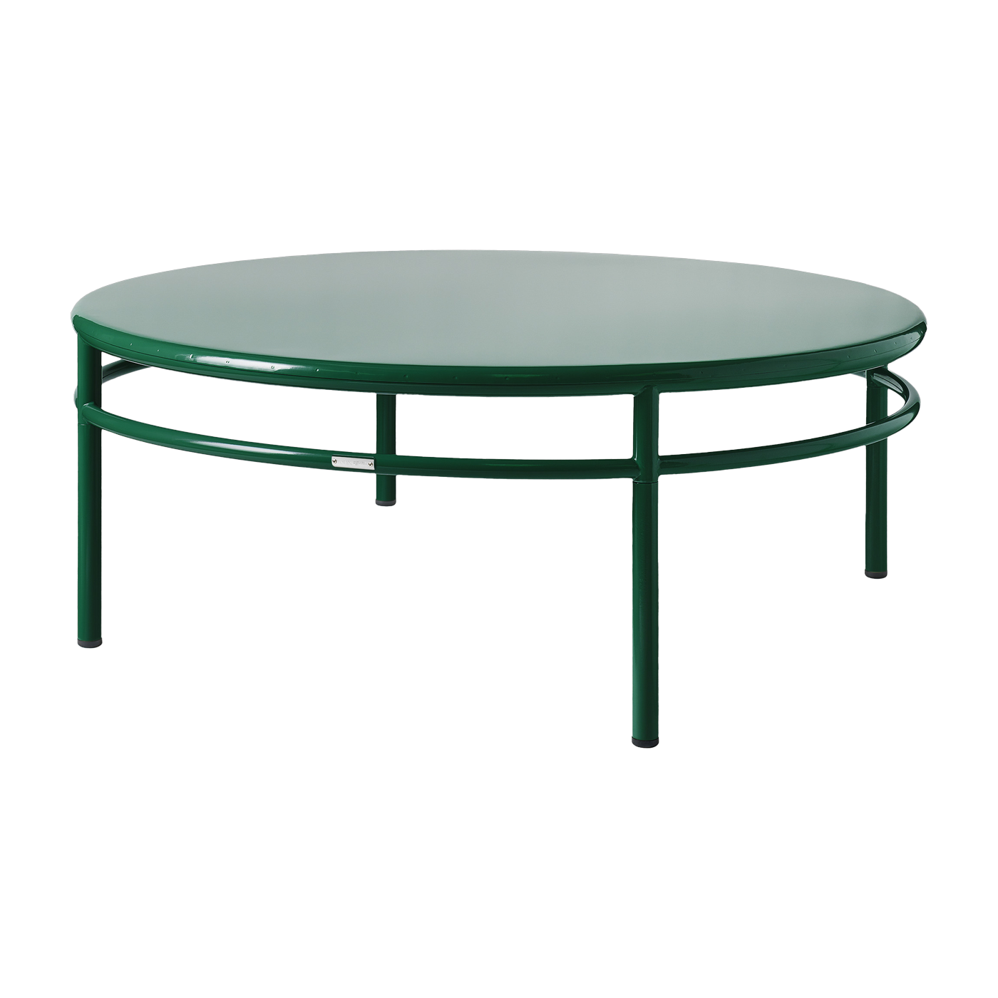 Table basse ronde en acier vert mousse 120cm T37 - Tolix