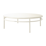 Table basse ronde en acier blanc perlé 140cm T37 - Tolix