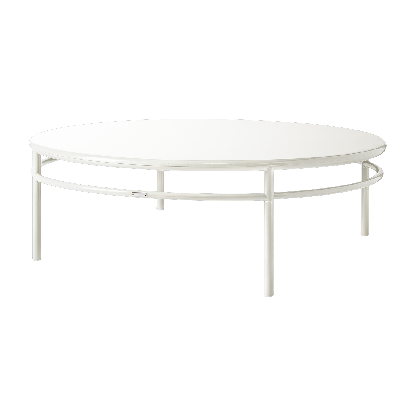 Table basse ronde en acier blanc pur 140cm T37 - Tolix