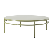 Table basse ronde en acier vert jonc 140cm T37 - Tolix