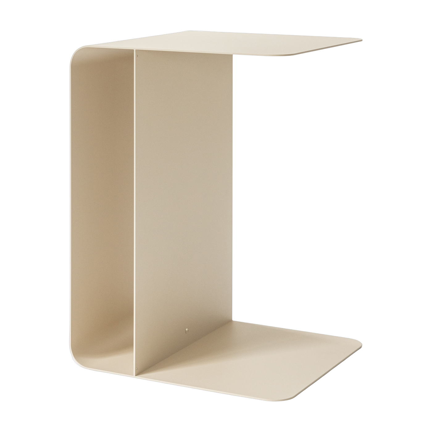 Mesa auxiliar de acero beige anacardo 60x40cm Cosmo - Metallbude