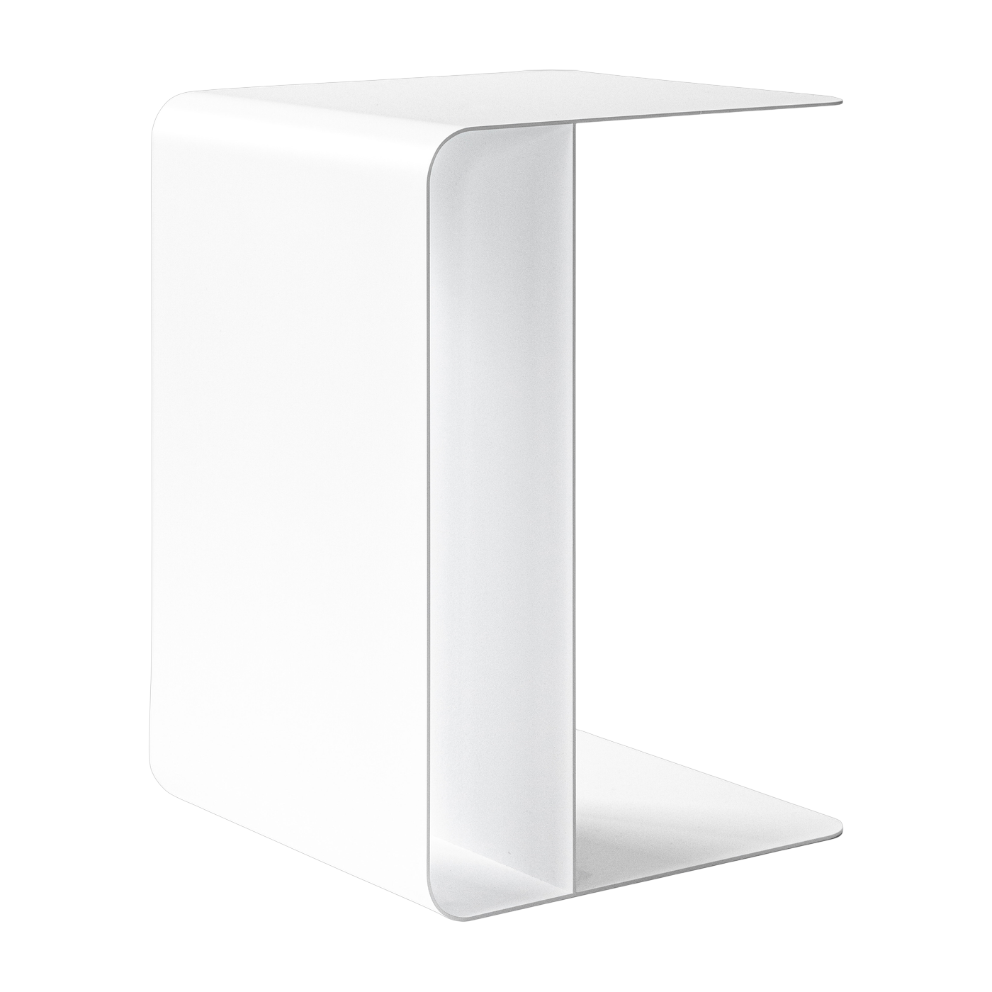 Mesa auxiliar de acero blanco 60x40cm Cosmo - Metallbude