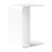 Table d'appoint en acier blanc 60x40cm Cosmo - Metallbude