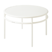Table basse ronde en acier tressé banc pur T37 - Tolix