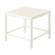 Taburete cuadrado de acero trenzado blanco perla 30cm T37 - Tolix
