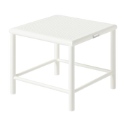 Pure white braided steel square stool 30cm T37 - Tolix