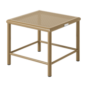 Tabouret carré en acier tressé brun vert 30cm T37 - Tolix