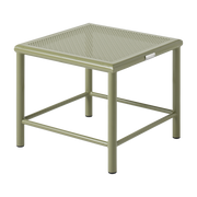 Taburete cuadrado trenzado de acero verde 30cm T37 - Tolix