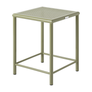 Square woven steel stool green 46cm T37 - Tolix
