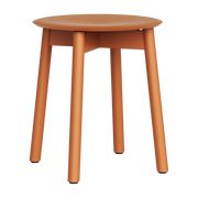 Sgabello rosso in legno eco-certificato tangerine 40x45cm full SSD Wood - TIPTOE