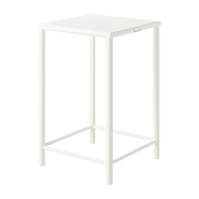 Pure white braided steel square bar stool 65cm T37 - Tolix