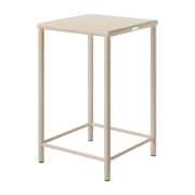 Beige grey braided steel square stool 65cm T37 - Tolix