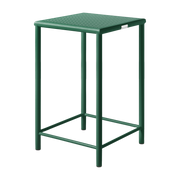 Green braided steel square stool mousse 65cm T37 - Tolix