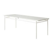 Mesa de comedor rectangular de acero blanco puro 240x80x75cm T37 - Tolix
