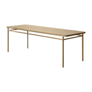 Table à manger rectangulaire en acier brun vert 240x80x75cm T37 - Tolix