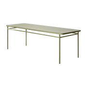 Mesa de comedor rectangular de acero verde junco 240x80x75cm T37 - Tolix
