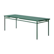 Mesa de comedor rectangular de acero verde mousse 240x80x75cm T37 - Tolix