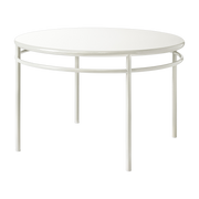 Table à manger ronde en acier blanc pur 120cm T37 - Tolix