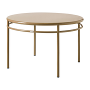 Dining table ronde in green-brown steel 120cm T37 - Tolix