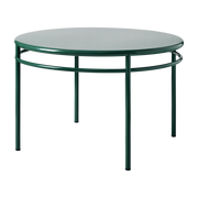Table à manger ronde en acier vert mousse 120cm T37 - Tolix