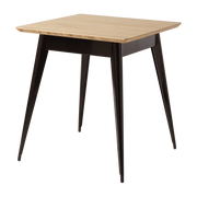 Table à manger carrée en chêne et acier brun noir 70x70cm 55 - Tolix