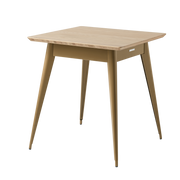 Table à manger carrée en chêne et acier brun vert 70x70cm 55 - Tolix