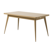 Table à manger rectangulaire en acier brun vert 140x80cm 55 - Tolix