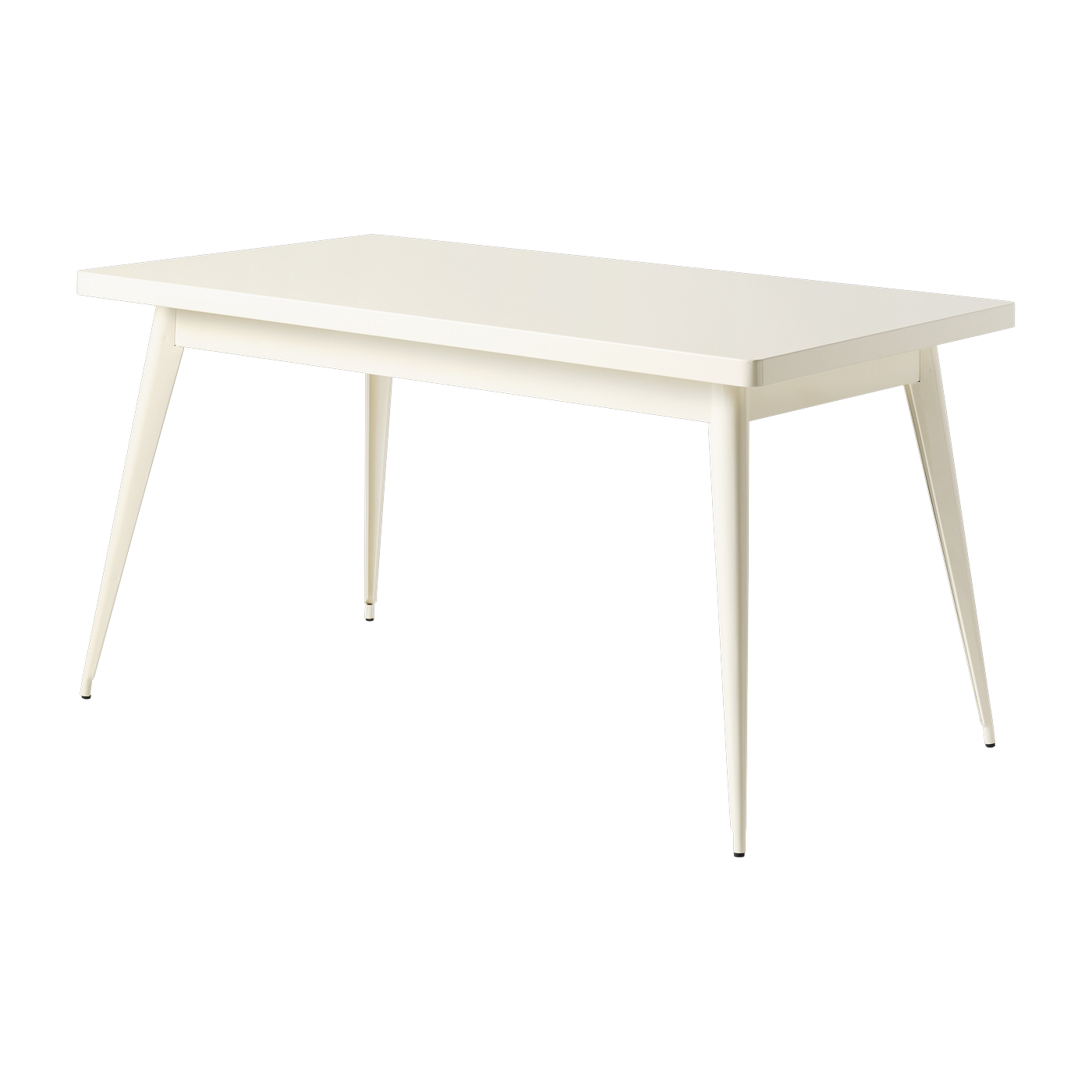 Tavolo rettangolare in acciaio bianco perlato 140x80cm 55 - - Prezzo Tolix