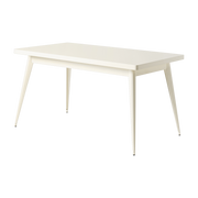 Mesa rectangular en acero blanco perla 140x80cm 55 - - Precio Tolix